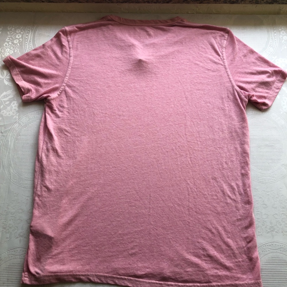 Lucky Brand Men’s Size L Pink Burnout Short Sleeves Henley Casual Light T-Shirt - Picture 3 of 15